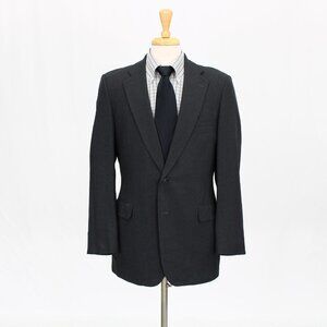 Vintage Paul Stuart 41L Gray Wool Two Button Sport Coat Blazer Jacket O5…